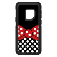 DistinctInk™ OtterBox Commuter Series Case for Apple iPhone or Samsung Galaxy - Black White Polka Dot Red Bow Minnie