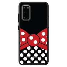 DistinctInk™ OtterBox Symmetry Series Case for Apple iPhone / Samsung Galaxy / Google Pixel - Black White Polka Dot Red Bow Minnie