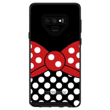 DistinctInk™ OtterBox Symmetry Series Case for Apple iPhone / Samsung Galaxy / Google Pixel - Black White Polka Dot Red Bow Minnie