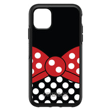 DistinctInk™ OtterBox Symmetry Series Case for Apple iPhone / Samsung Galaxy / Google Pixel - Black White Polka Dot Red Bow Minnie