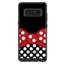 DistinctInk™ OtterBox Symmetry Series Case for Apple iPhone / Samsung Galaxy / Google Pixel - Black White Polka Dot Red Bow Minnie