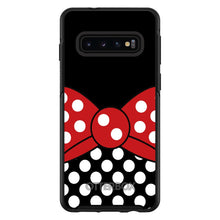 DistinctInk™ OtterBox Symmetry Series Case for Apple iPhone / Samsung Galaxy / Google Pixel - Black White Polka Dot Red Bow Minnie