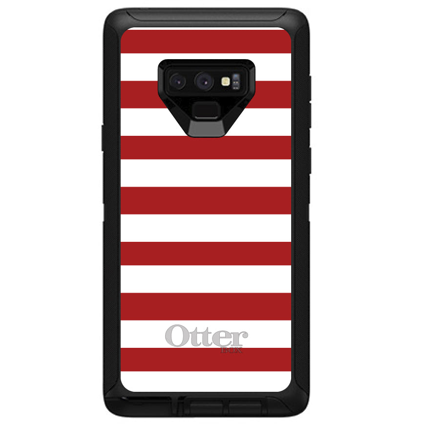 Red & White Bold Stripes OtterBox Defender Case for iPhone & Galaxy, view 13