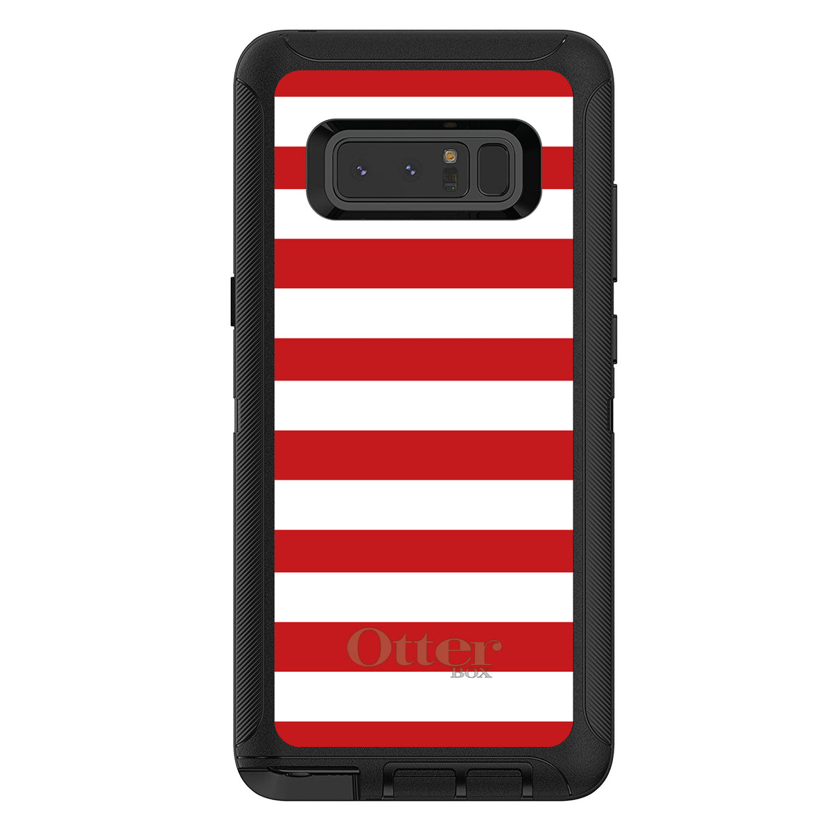 Red & White Bold Stripes OtterBox Defender Case for iPhone & Galaxy, view 14