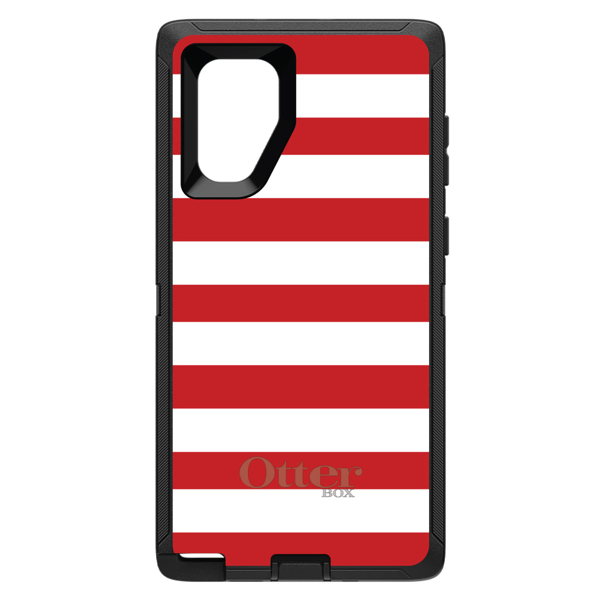 Red & White Bold Stripes OtterBox Defender Case for iPhone & Galaxy, view 11