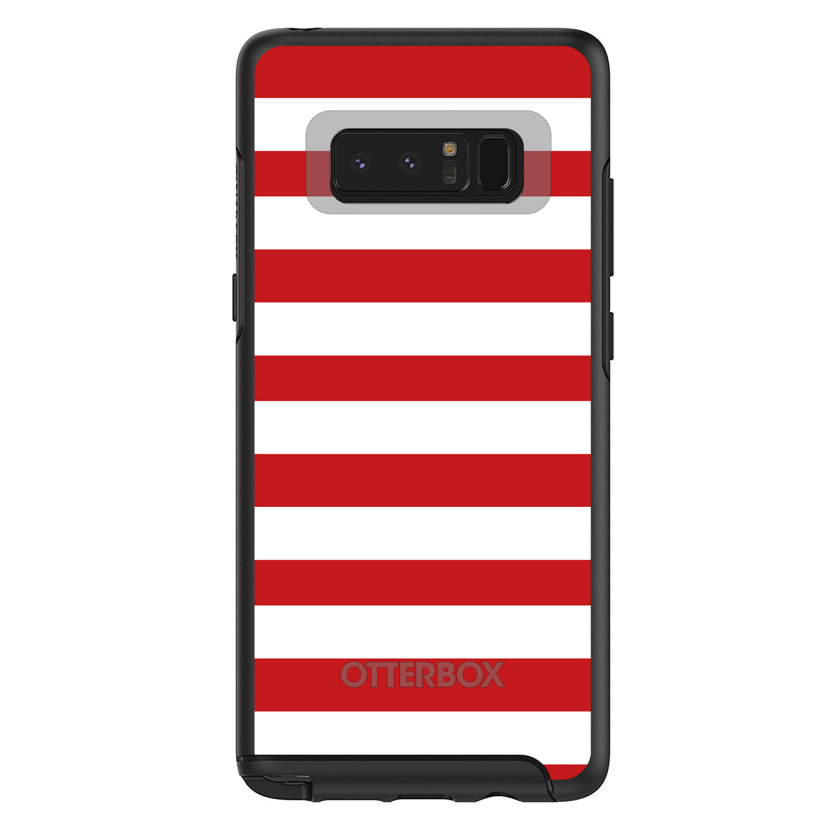 Red & White Bold Stripes OtterBox Symmetry Case for iPhone & Galaxy, view 14