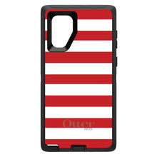 DistinctInk™ OtterBox Defender Series Case for Apple iPhone / Samsung Galaxy / Google Pixel - Red & White Bold Stripes