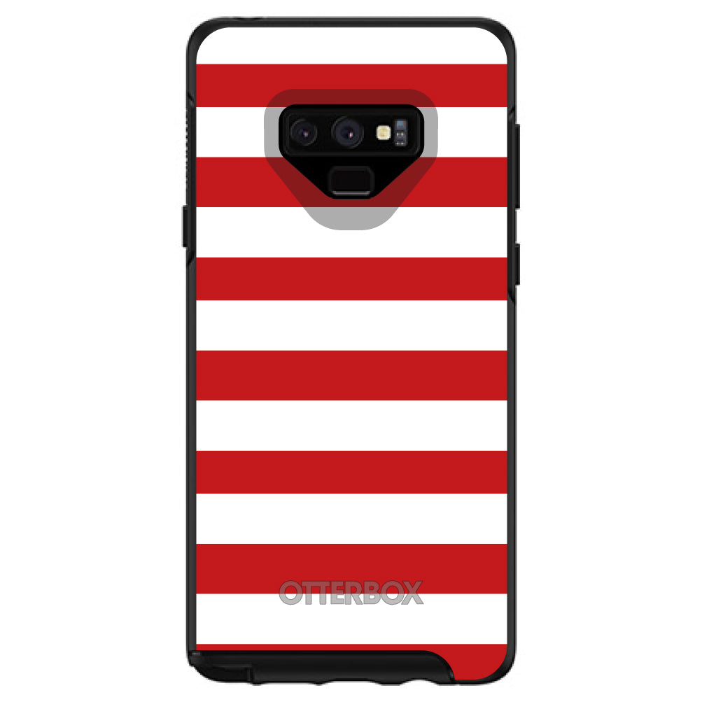 Red & White Bold Stripes OtterBox Symmetry Case for iPhone & Galaxy, view 13