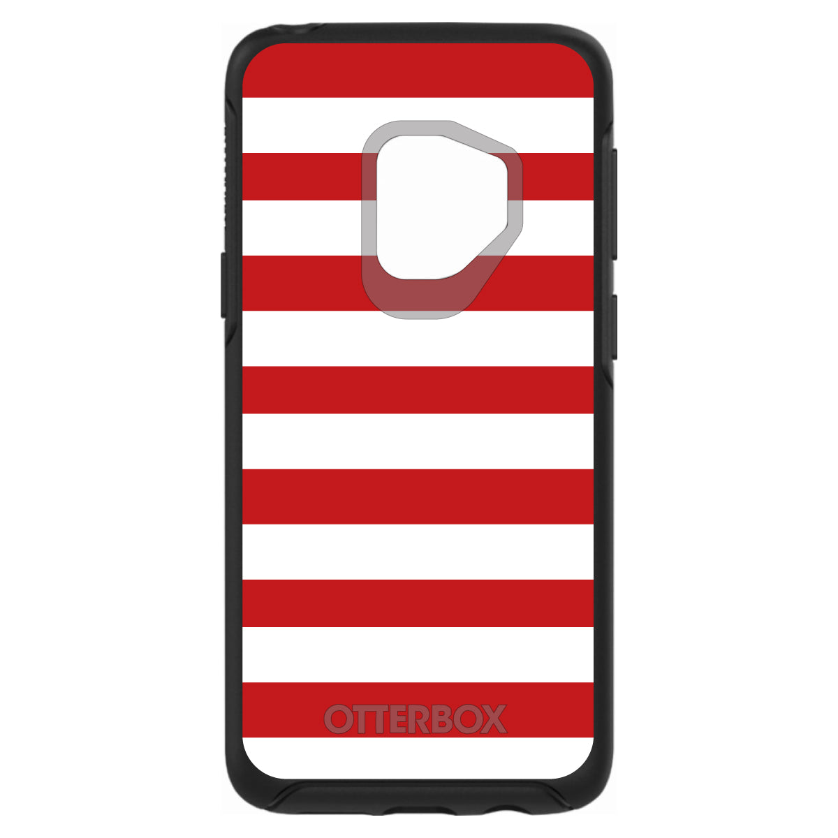 Red & White Bold Stripes OtterBox Symmetry Case for iPhone & Galaxy, view 8