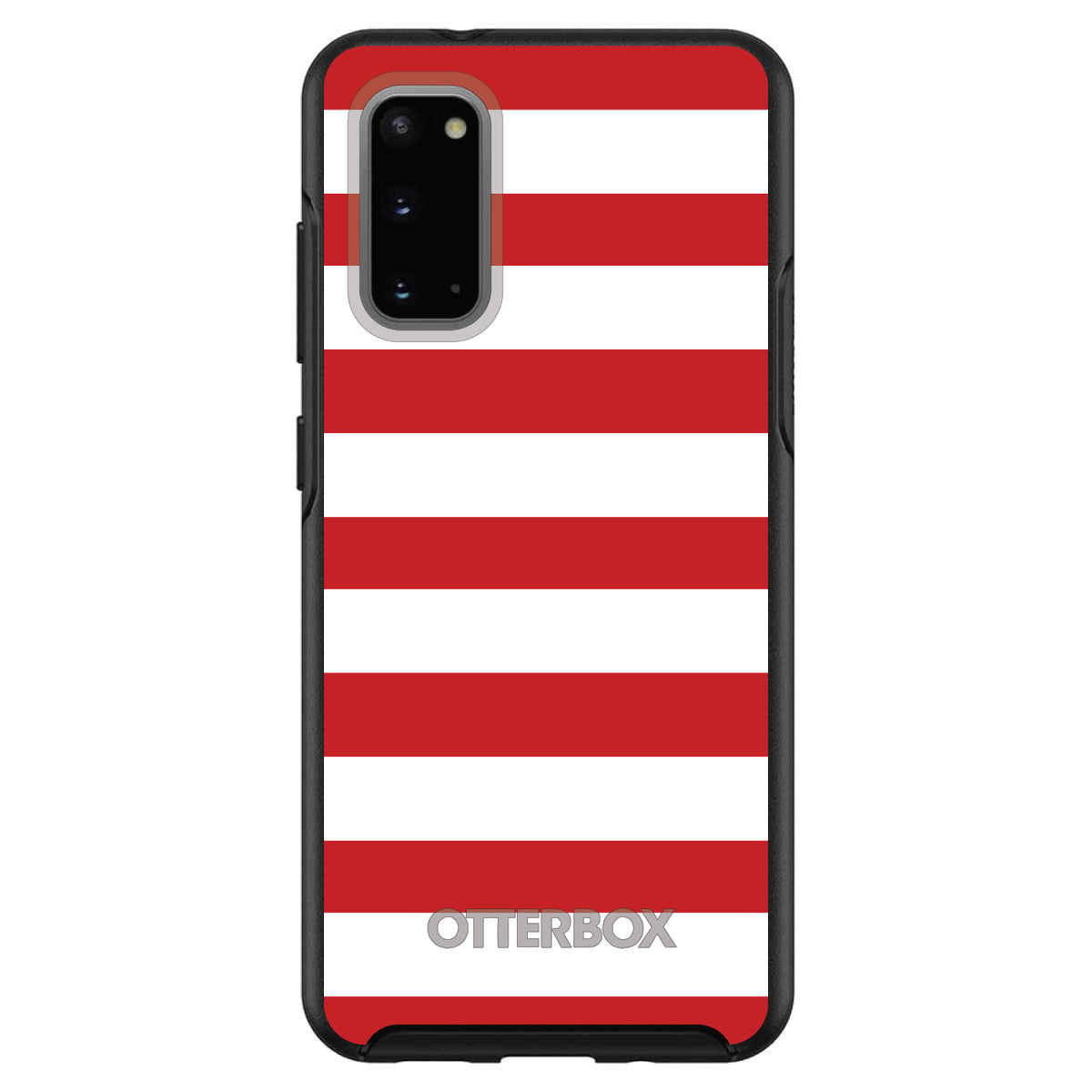 Red & White Bold Stripes OtterBox Symmetry Case for iPhone & Galaxy, view 5
