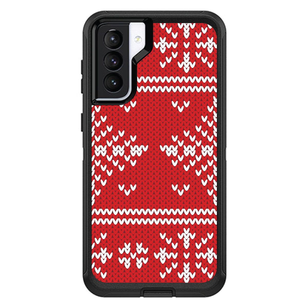 Red White Ugly Christmas Sweater OtterBox Defender Case for iPhone & Galaxy, view 6