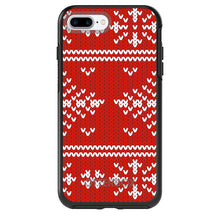 DistinctInk™ OtterBox Symmetry Series Case for Apple iPhone / Samsung Galaxy / Google Pixel - Red White Ugly Christmas Sweater