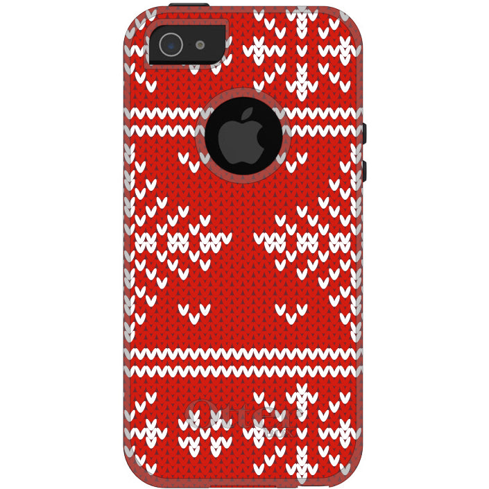 Red White Ugly Christmas Sweater OtterBox Commuter Case for iPhone & Galaxy, view 5