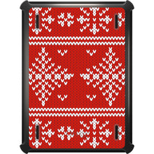 DistinctInk™ OtterBox Defender Series Case for Apple iPad / iPad Pro / iPad Air / iPad Mini - Red White Ugly Christmas Sweater