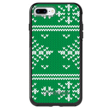 DistinctInk™ OtterBox Symmetry Series Case for Apple iPhone / Samsung Galaxy / Google Pixel - Green White Ugly Christmas Sweater
