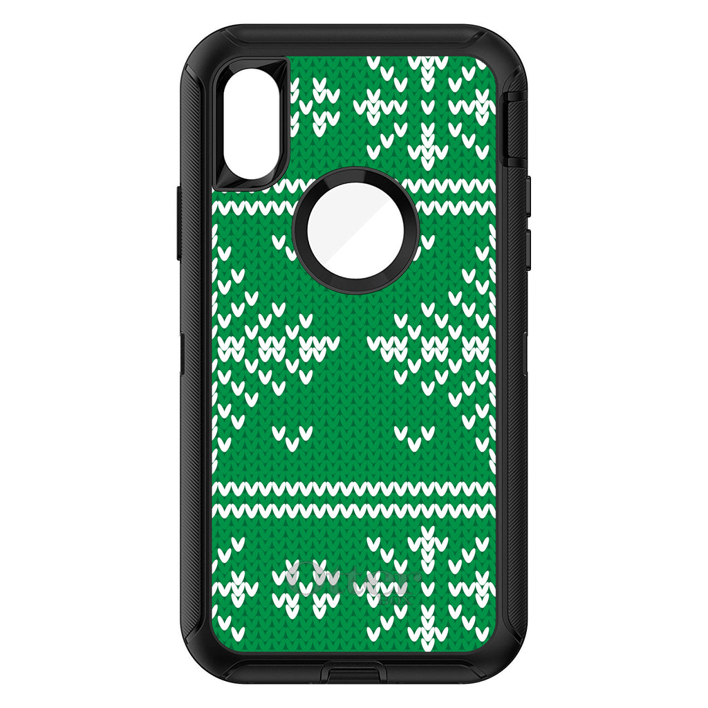 Green White Ugly Christmas Sweater OtterBox Defender Case for iPhone & Galaxy, view 3