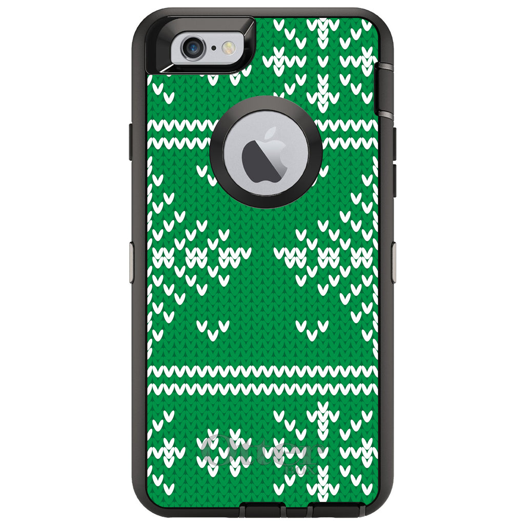 Green White Ugly Christmas Sweater OtterBox Defender Case for iPhone & Galaxy, view 4