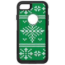 DistinctInk OtterBox Commuter Series Case for Apple iPhone or Samsung Galaxy - Green White Ugly Christmas Sweater