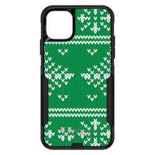DistinctInk OtterBox Commuter Series Case for Apple iPhone or Samsung Galaxy - Green White Ugly Christmas Sweater