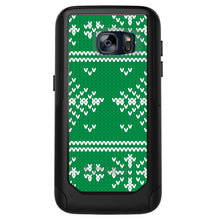 DistinctInk OtterBox Commuter Series Case for Apple iPhone or Samsung Galaxy - Green White Ugly Christmas Sweater