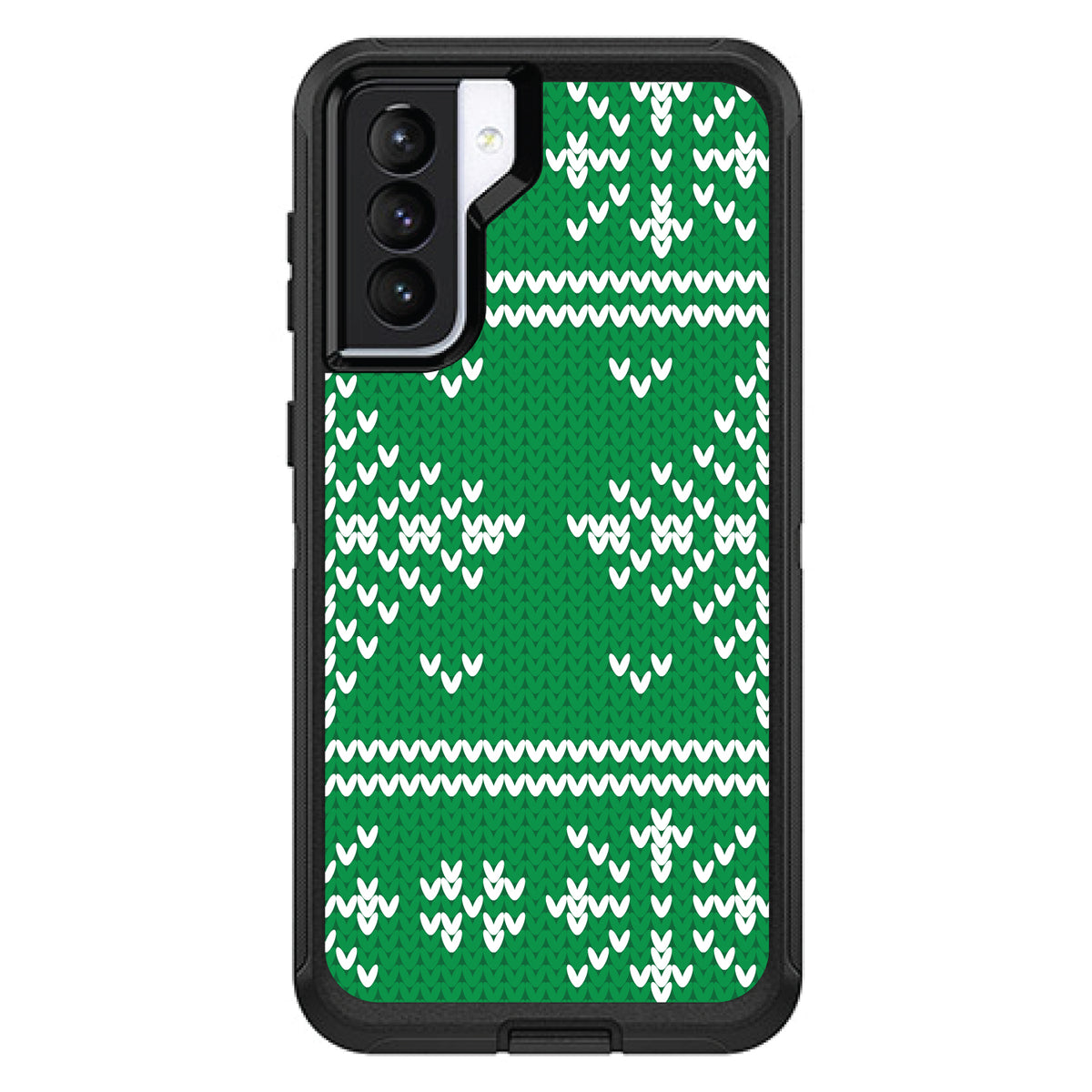 Green White Ugly Christmas Sweater OtterBox Defender Case for iPhone & Galaxy, view 5