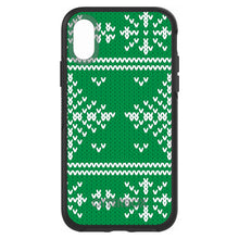 DistinctInk™ OtterBox Symmetry Series Case for Apple iPhone / Samsung Galaxy / Google Pixel - Green White Ugly Christmas Sweater