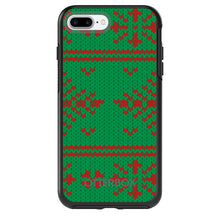 DistinctInk™ OtterBox Symmetry Series Case for Apple iPhone / Samsung Galaxy / Google Pixel - Green Red Ugly Christmas Sweater