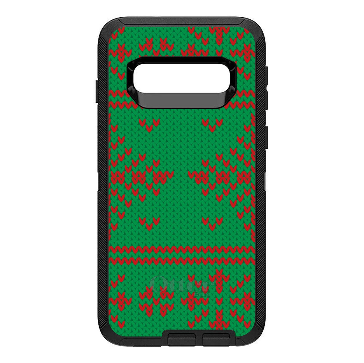 Green Red Ugly Christmas Sweater OtterBox Defender Case for iPhone & Galaxy, view 9