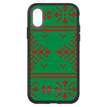 DistinctInk™ OtterBox Symmetry Series Case for Apple iPhone / Samsung Galaxy / Google Pixel - Green Red Ugly Christmas Sweater