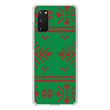 DistinctInk® Clear Shockproof Hybrid Case for Apple iPhone / Samsung Galaxy / Google Pixel - Green Red Ugly Christmas Sweater
