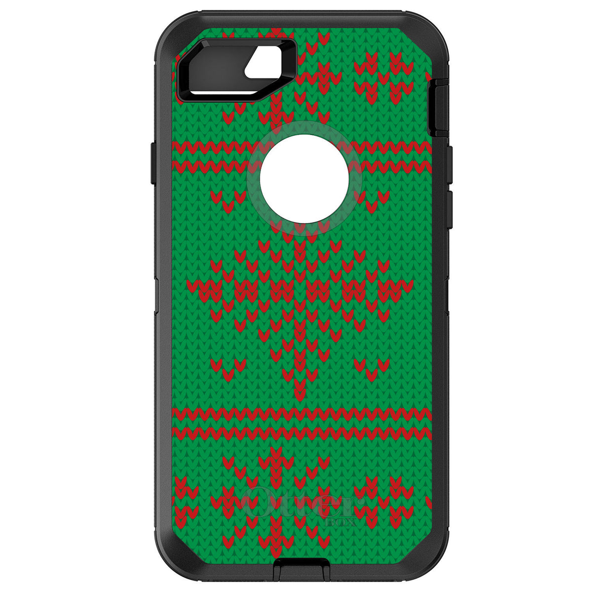 Green Red Ugly Christmas Sweater OtterBox Defender Case for iPhone & Galaxy