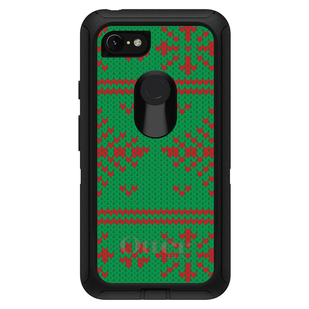 Green Red Ugly Christmas Sweater OtterBox Defender Case for iPhone & Galaxy, view 18