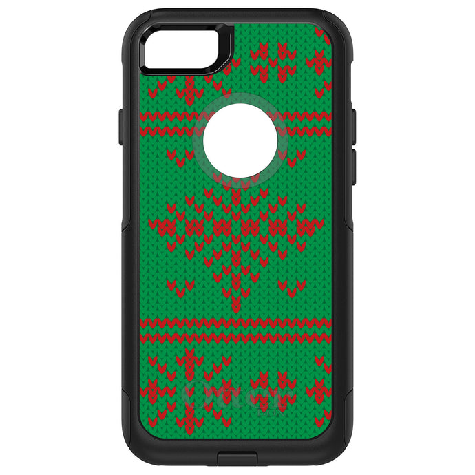 DistinctInk OtterBox Commuter Series Case for Apple iPhone or Samsung Galaxy - Green Red Ugly Christmas Sweater