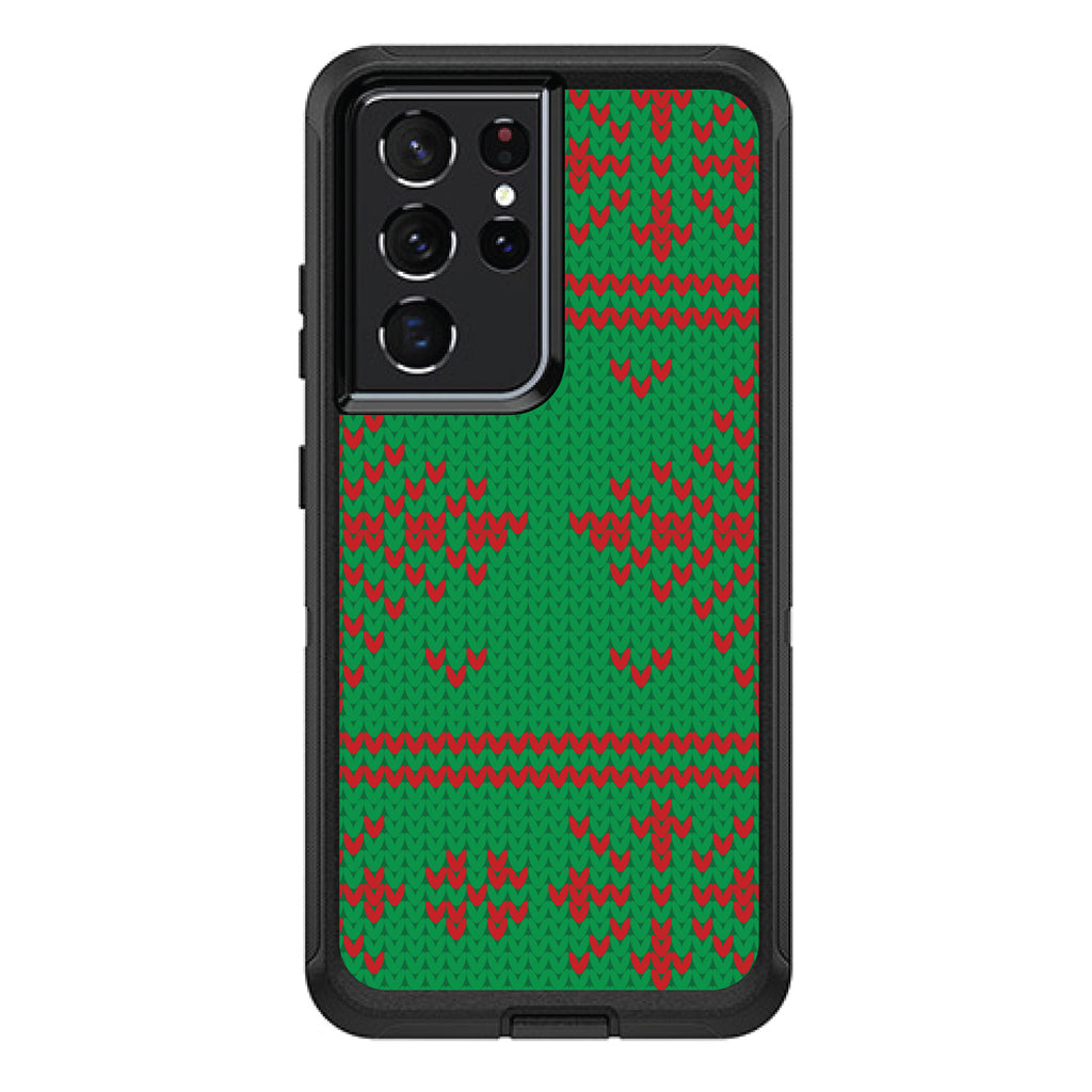 Green Red Ugly Christmas Sweater OtterBox Defender Case for iPhone & Galaxy, view 7