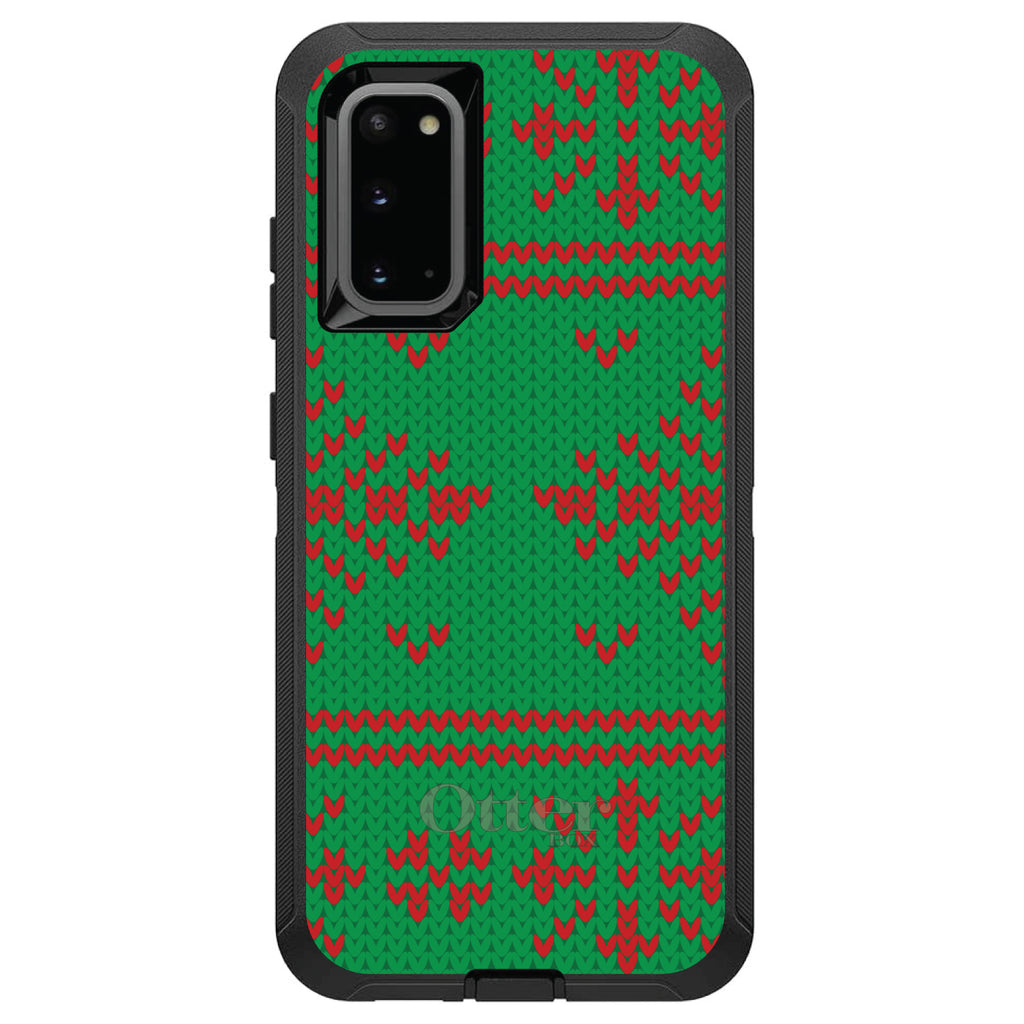 Green Red Ugly Christmas Sweater OtterBox Defender Case for iPhone & Galaxy, view 8
