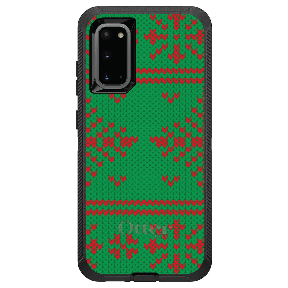 Green Red Ugly Christmas Sweater OtterBox Defender Case for iPhone & Galaxy, view 8