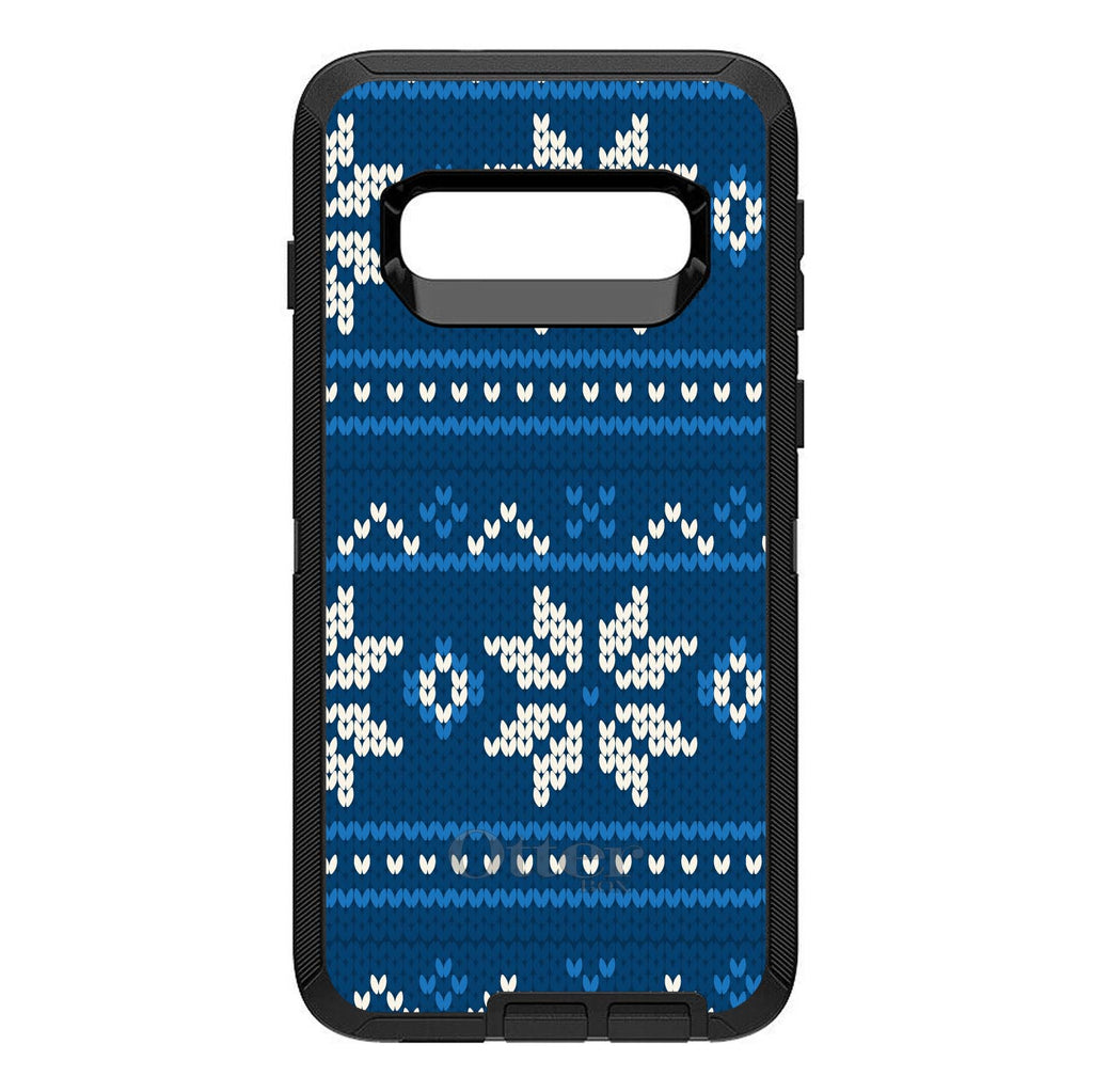 Blue White Ugly Hanukkah Sweater OtterBox Defender Case for iPhone & Galaxy, view 9