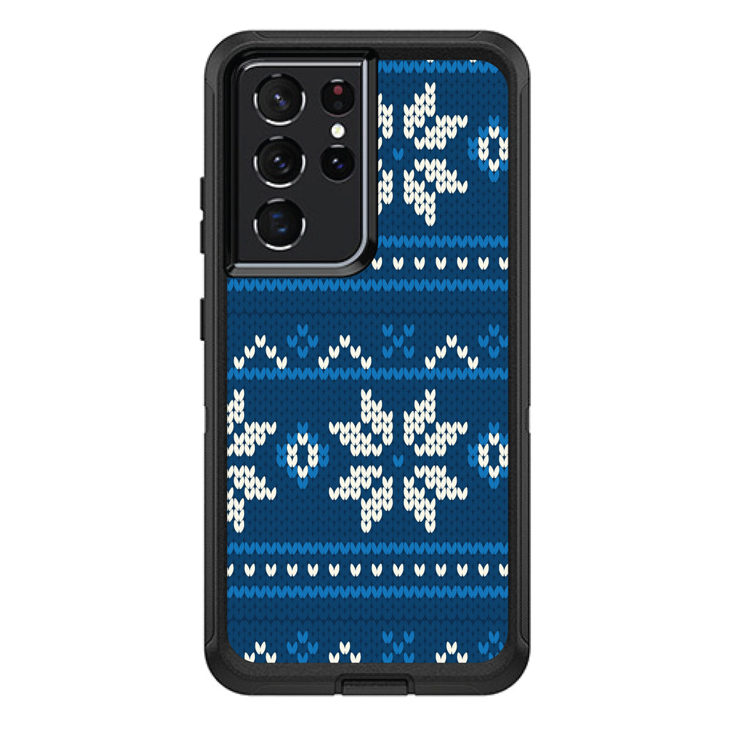 Blue White Ugly Hanukkah Sweater OtterBox Defender Case for iPhone & Galaxy, view 7