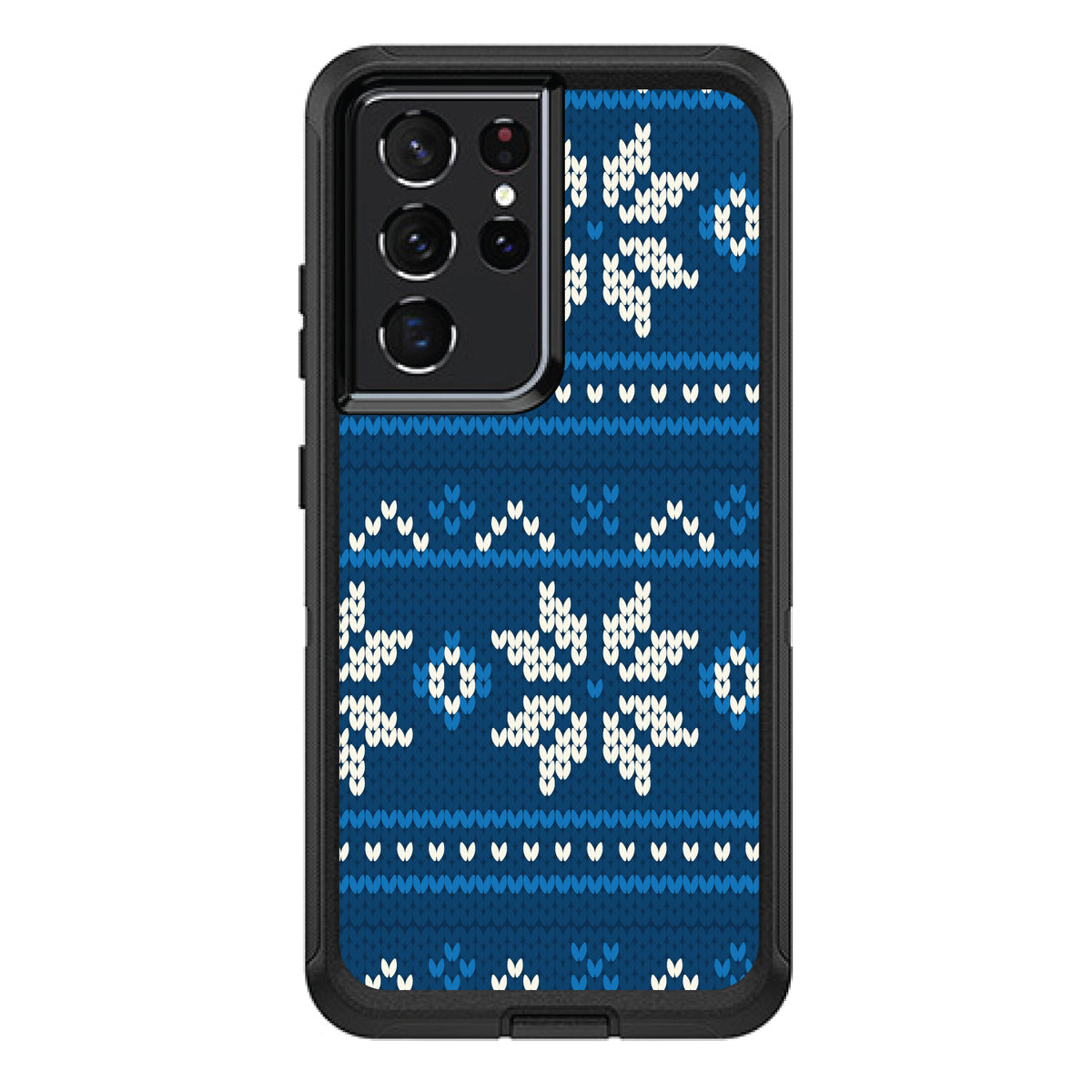 Blue White Ugly Hanukkah Sweater OtterBox Defender Case for iPhone & Galaxy, view 7