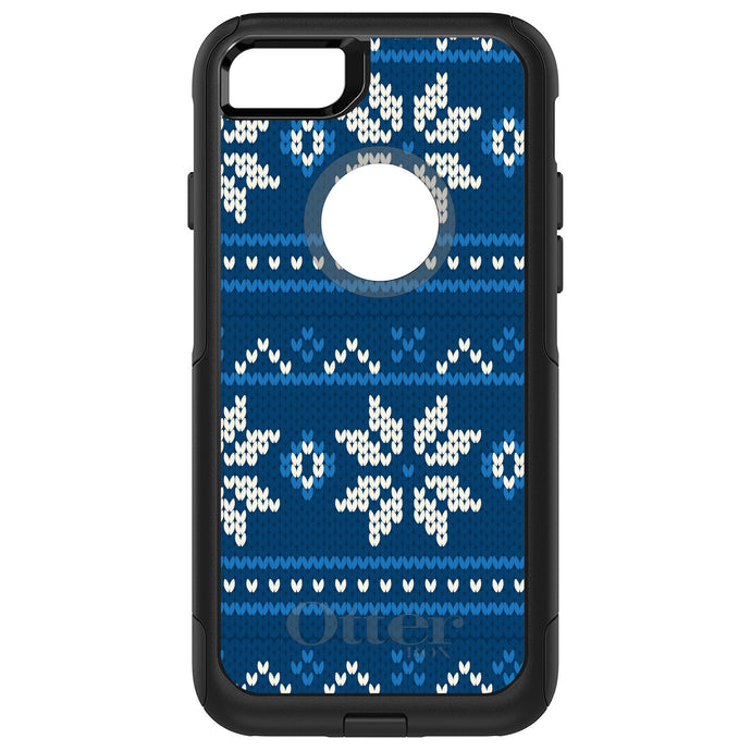 DistinctInk OtterBox Commuter Series Case for Apple iPhone or Samsung Galaxy - Blue White Ugly Hannukah Sweater
