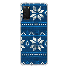 DistinctInk® Clear Shockproof Hybrid Case for Apple iPhone / Samsung Galaxy / Google Pixel - Blue White Ugly Hannukah Sweater