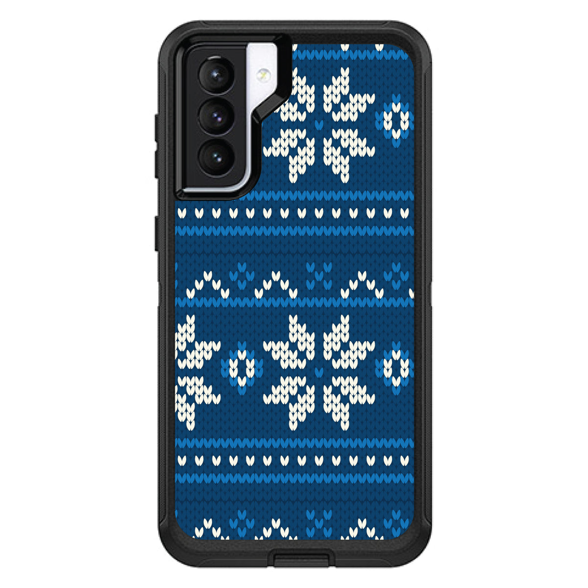 Blue White Ugly Hanukkah Sweater OtterBox Defender Case for iPhone & Galaxy, view 5