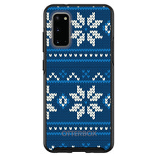 DistinctInk™ OtterBox Symmetry Series Case for Apple iPhone / Samsung Galaxy / Google Pixel - Blue White Ugly Hannukah Sweater
