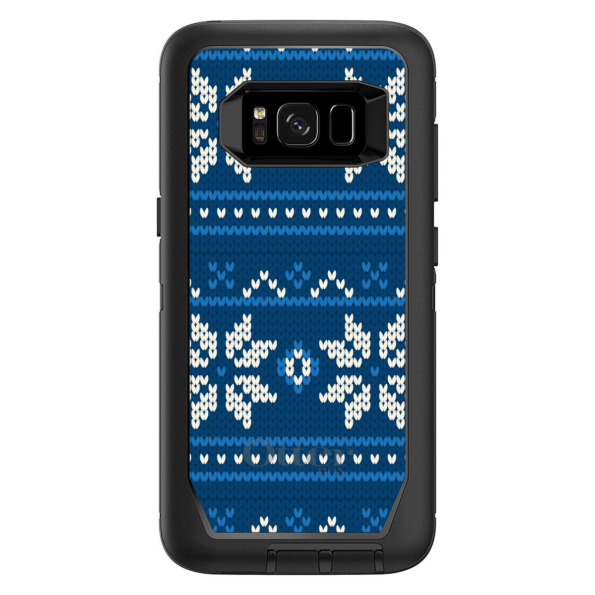 Blue White Ugly Hanukkah Sweater OtterBox Defender Case for iPhone & Galaxy, view 12