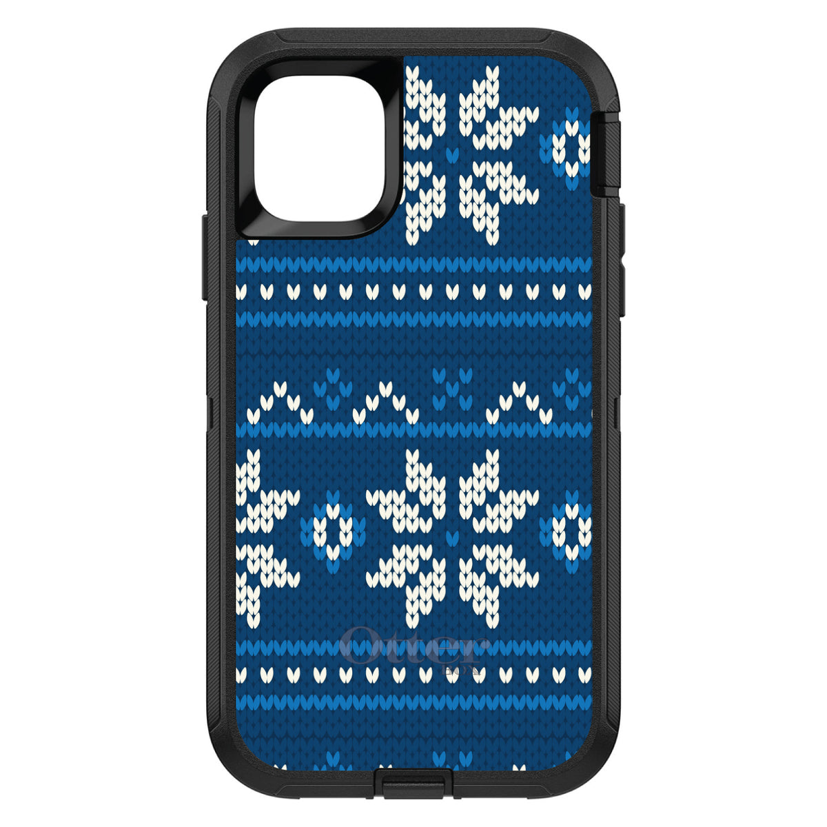 Blue White Ugly Hanukkah Sweater OtterBox Defender Case for iPhone & Galaxy, view 2