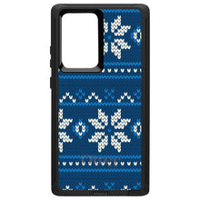 DistinctInk™ OtterBox Defender Series Case for Apple iPhone / Samsung Galaxy / Google Pixel - Blue White Ugly Hannukah Sweater