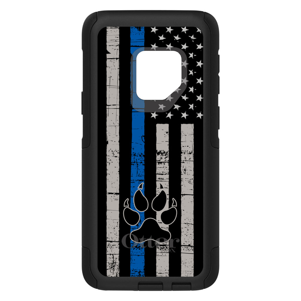 Thin Blue Line US Flag K9 Dog Paw OtterBox Commuter Case for iPhone & Galaxy, view 9