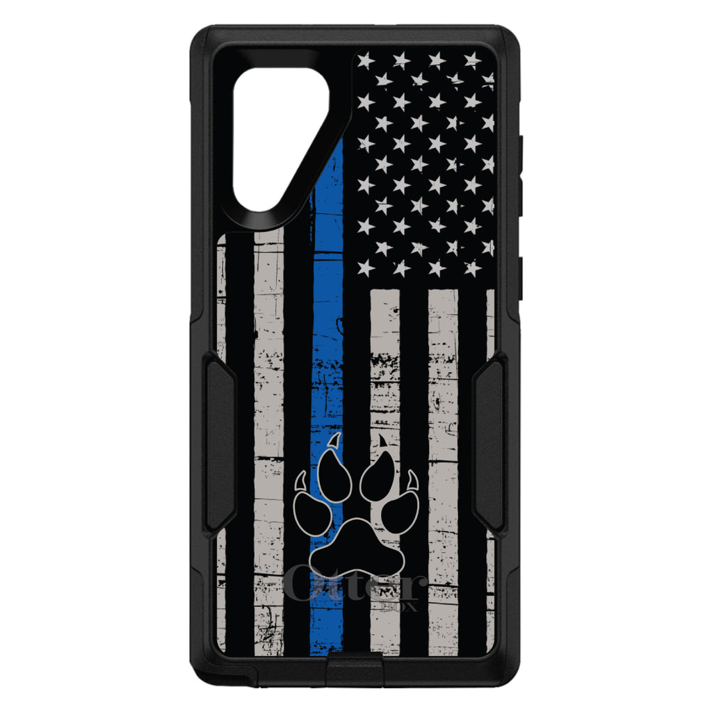 Thin Blue Line US Flag K9 Dog Paw OtterBox Commuter Case for iPhone & Galaxy, view 13