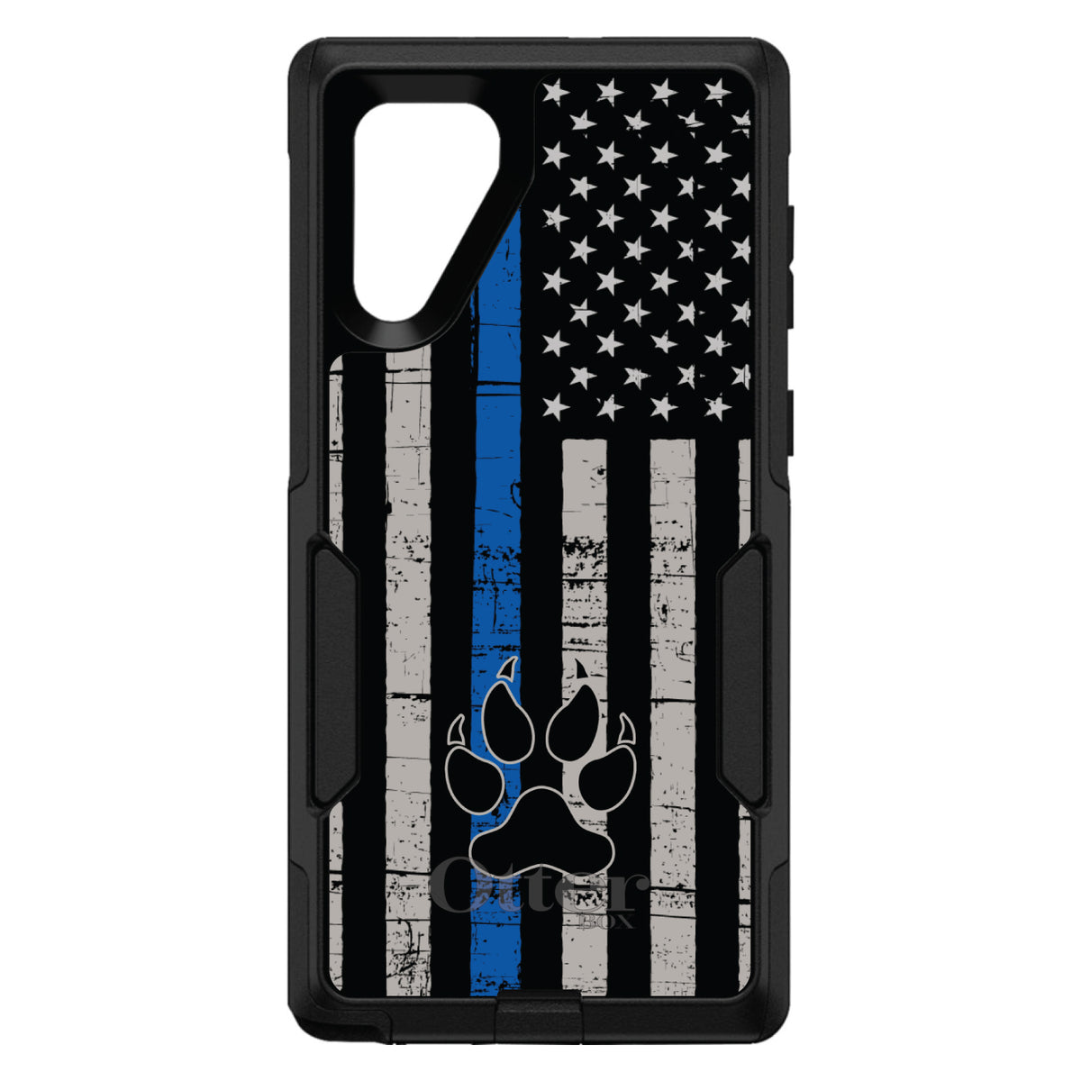 Thin Blue Line US Flag K9 Dog Paw OtterBox Commuter Case for iPhone & Galaxy, view 13