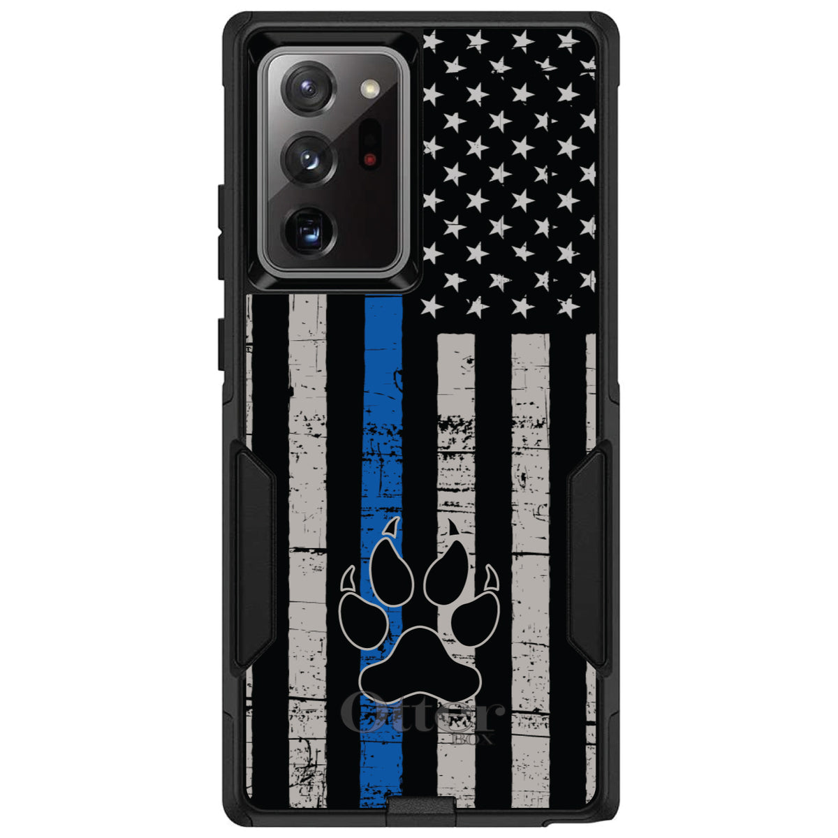 Thin Blue Line US Flag K9 Dog Paw OtterBox Commuter Case for iPhone & Galaxy, view 12